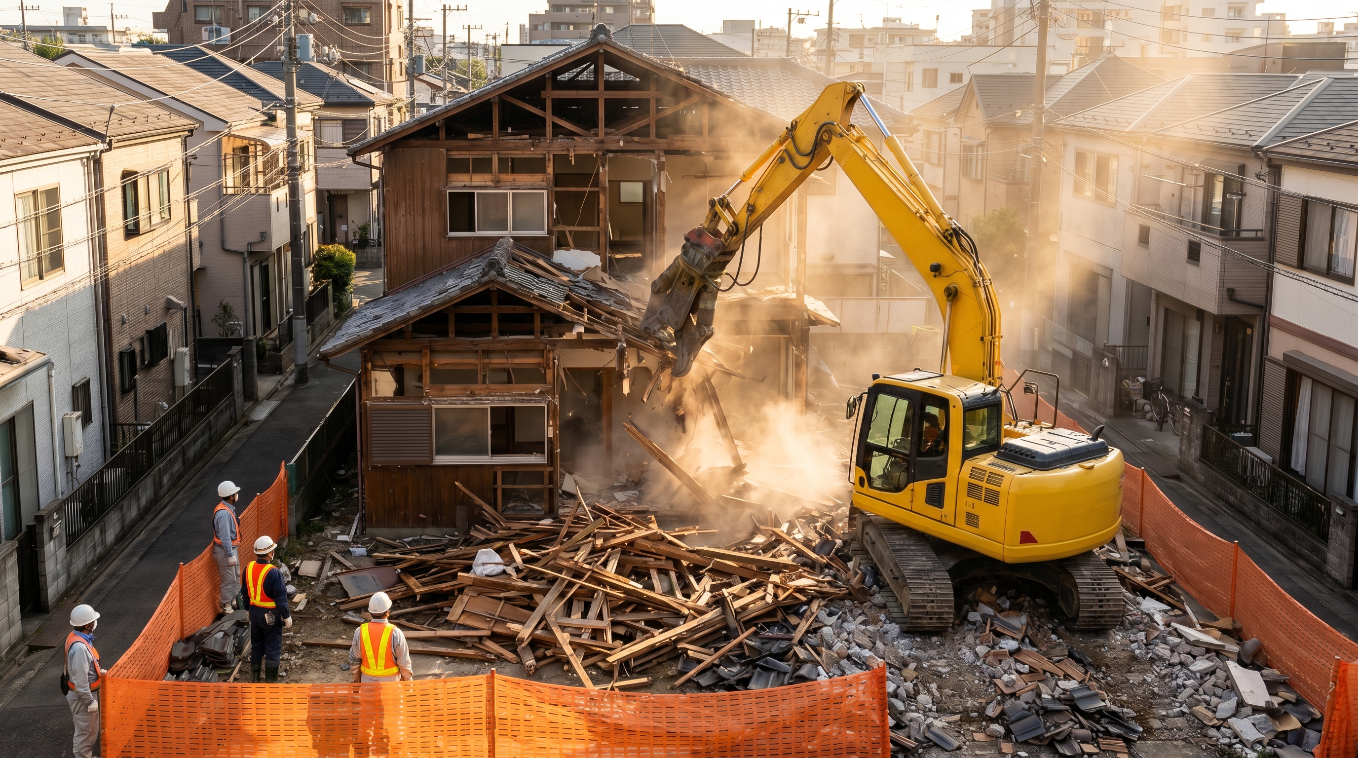 解体工事現場